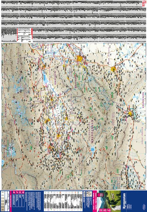 Produktbild Landkarte Kirgisistan / Kyrgyzstan (1:700.000)