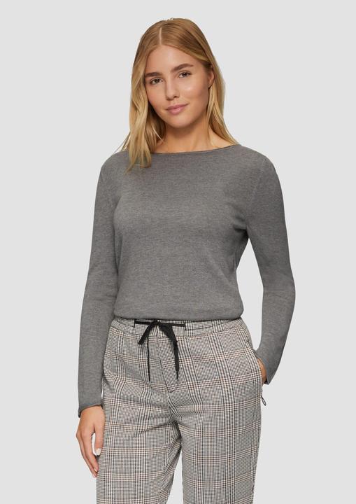 Produktbild s.Oliver Strickpullover Leichter Feinstrickpullover mit Rollkante (36)