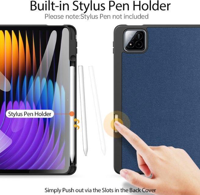 Produktbild Dux Ducis Book case Xiaomi Redmi Pad 7/7 Pro Domo Series Tri-fold Stand PU Leather Tablet Cover Blue (Xiaomi Pad 7 Pro, Xiaomi Pad 7)