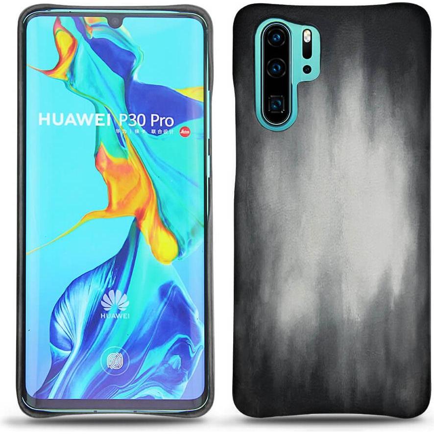 Thumbnail - Noreve Lederschutzhülle (Huawei P30 Pro), Smartphone Hülle, Grau