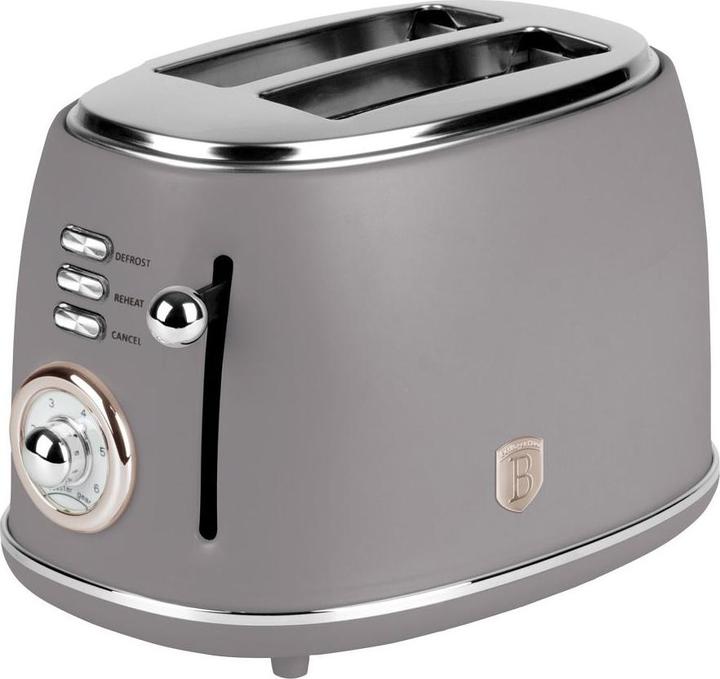 BerlingerHaus Tostapane di design con 6 livelli di tostatura, color tortora