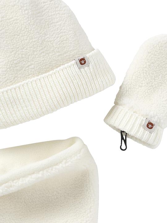 Immagine prodotto Vertbaudet Set per bambini: cappello, sciarpa rotonda e guantini (62/68)
