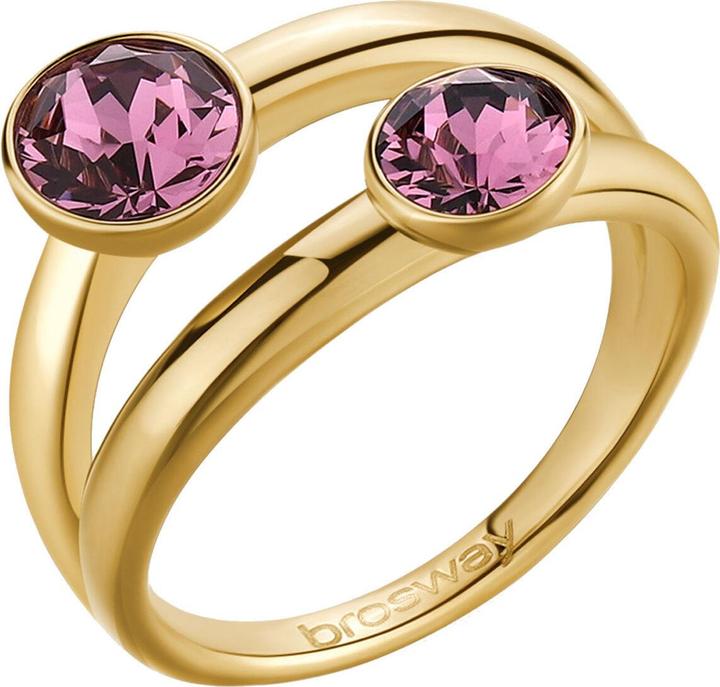 Produktbild Brosway Statement Gold Plated Ring with Affinity Crystals BFF175 - Circuit: 52 mm (52)