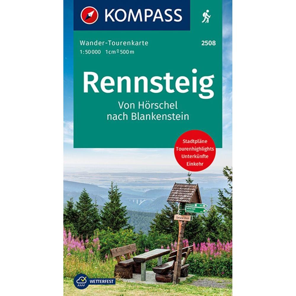 Der Rennsteig, WTK 2508, Landkarte