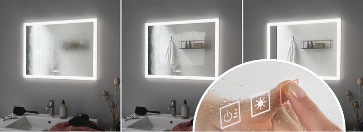 Actual product image Paulmann Mirra illuminated mirror (2550 lm)