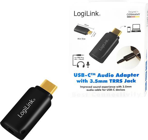 Produktbild LogiLink USB-C zu 3.5 mm (Digital -> Analog)
