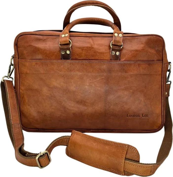 Produktbild Louisa Lee Laptoptasche 16" Leder Handgefertigt No.6 (16")