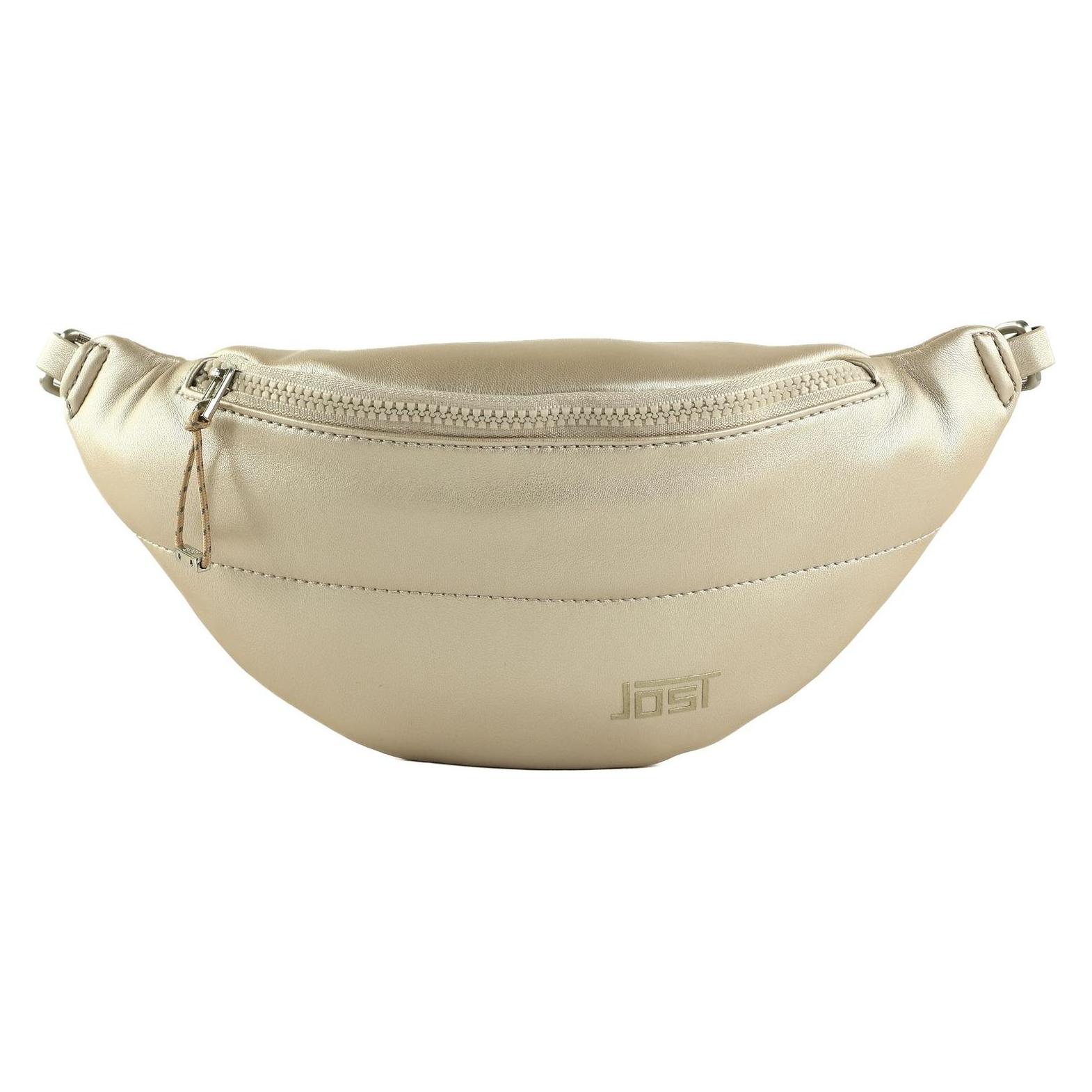Jost, Damen, Bauchtasche, Kaarina Crossover Bag, Beige, Silber