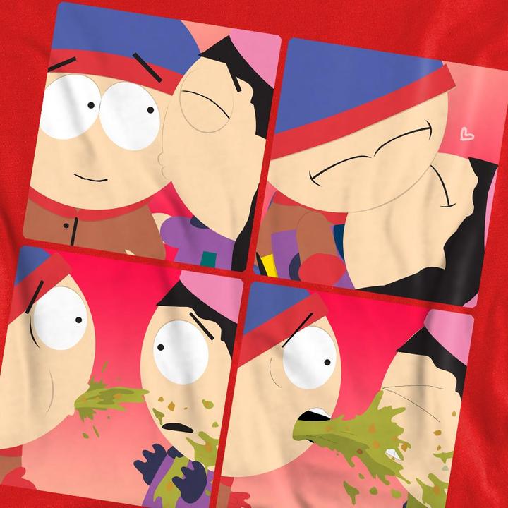 Actual product image Ubisoft Unisex Adult Kyle & Wendy Squares Valentine's Day Sweatshirt (XXL)