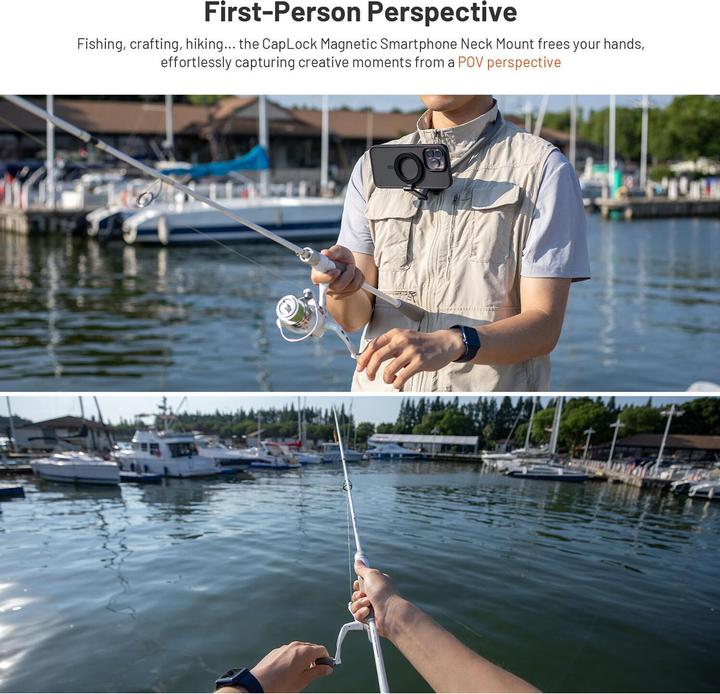 Actual product image Pgytech CapLockâ¢ Magnetic Smartphone Neck Mount Max