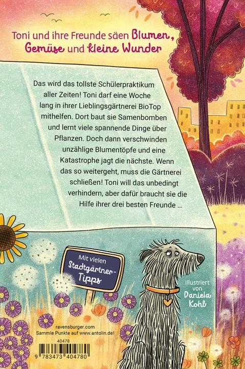 Actual product image Ravensburger Die Stadtgärtnerin, Band 3: Blumenglück hoch vier! (German, Gina Mayer, Daniela cabbage, 2025)