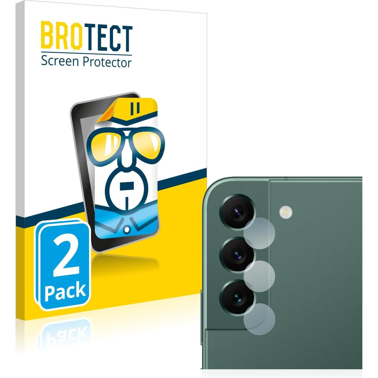 BROTECT Schutzfolie Displayschutz Klar (2 Stück, Samsung Galaxy S22 5G), Smartphone Schutzfolie, Transparent