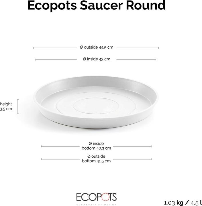 Immagine prodotto Ecopots Saucer Round