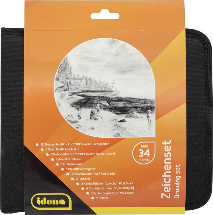 Actual product image Idena Drawing set 34 parts