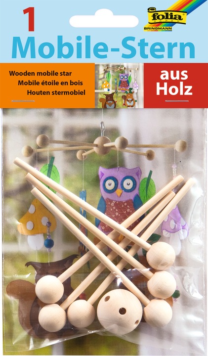 Image du produit Folia Étoile mobile en bois