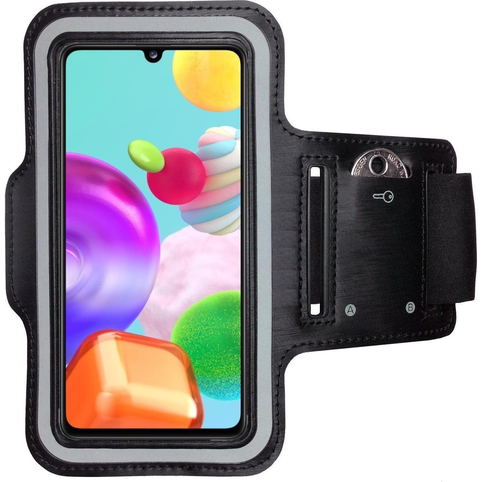 CoverKingz Sportarmband für Samsung Galaxy A41, Smartphone Sportarmband, Schwarz