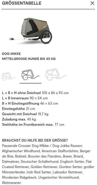 Produktbild Croozer Dog Mikke