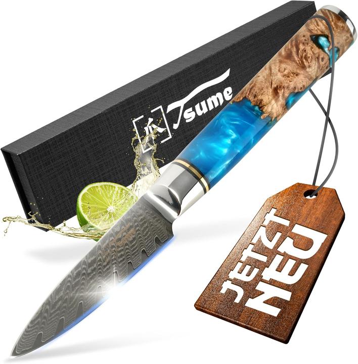Produktbild Tsume Damast Schälmesser (9 cm)