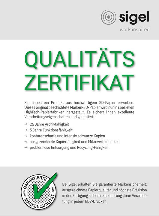 Produktbild Sigel Computerpapier (60 g/m², 600 x, A4)