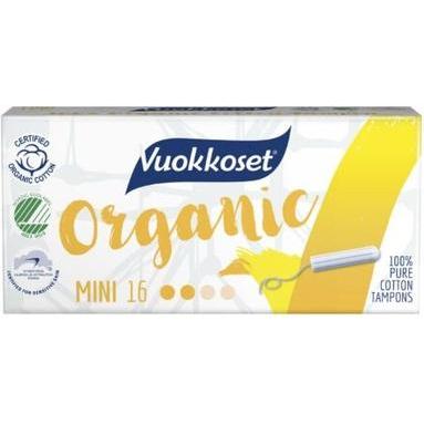 Vuokkoset, Tampons, 100 % BIO, Mini-Tampons, 16 Stk (16 x, Mini)