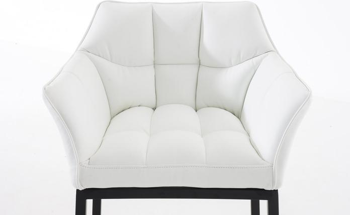 Actual product image CLP Bar stool Damaso B with 4-leg frame, white
