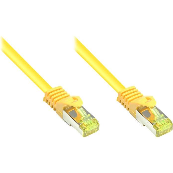 Good Connections RJ45 Patchkabel mitCat.7 Rohkabel und Rastnasenschutz (RNS), S/FTP, PiMF, halogenfrei, 600MHz, OFC (S/F...