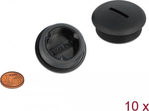 Produktbild Delock Verschlussstopfen - Schwarz (Packung