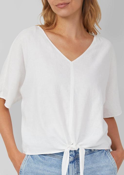Immagine prodotto s.Oliver Bluse Verkürzte Leinenmix-Bluse im Relaxed Fit (46)
