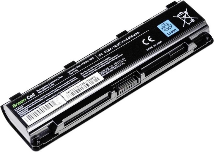 Produktbild GreenCell TS13V2 Baterija Žalias Cell PA5109U-1BRS for Toshiba Satellite C50 C50D C55 C55D C70 C75 (6 Zellen, 4400 mAh)