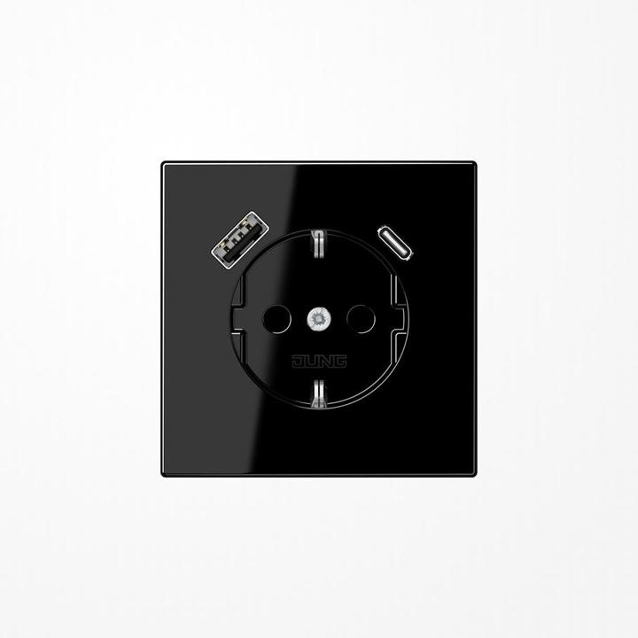 Actual product image JUNG SCHUKO socket outlet LS1520-15CASW