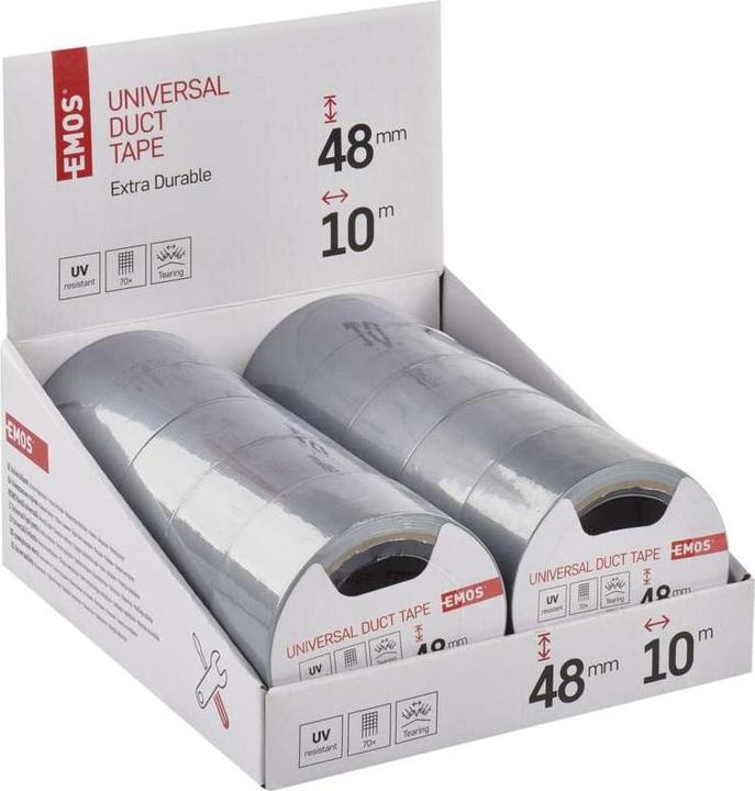 Produktbild Emos Universal Isolierband 48mm/10m DUCT TAPE, 10 Stk., box (48 mm)