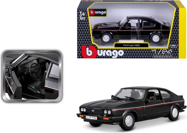Actual product image Bburago Ford Capri 1600 GT 1/24 black