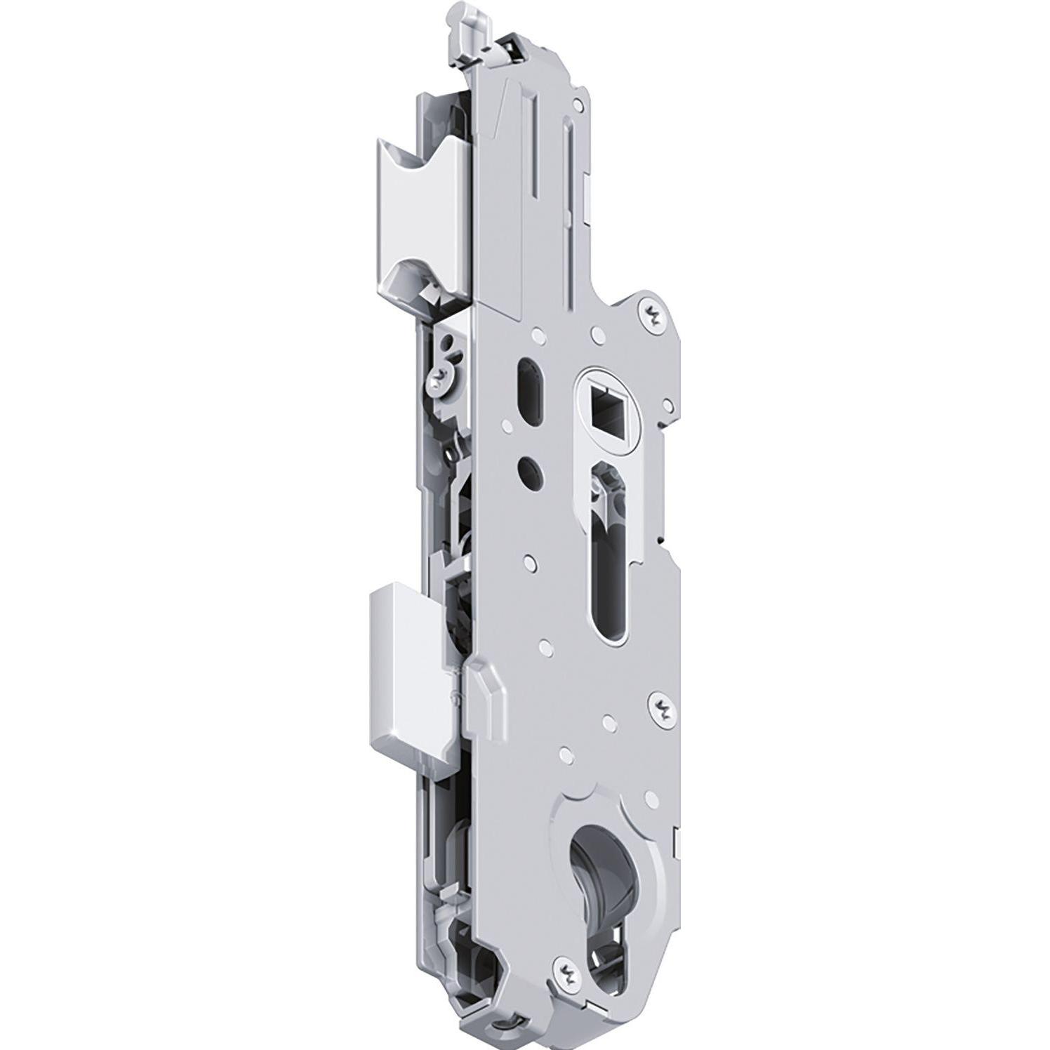 Fuhr, Türschloss + Schliesszylinder, Schlosskasten lose zu Renovierungs-MFV-Schloss Multisafe 855 R, PZ 88,silber