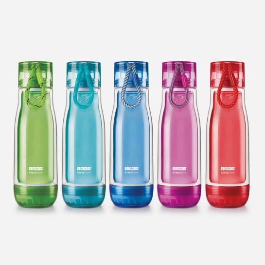Produktbild ZOKU Trinkflasche Glass Core 475ml Red (0.48 l)