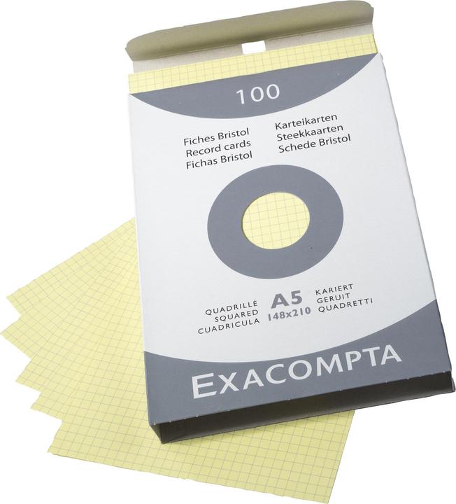 Actual product image Exacompta Index cards (A5, 205 g/m², 100 x)