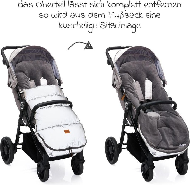 Produktbild Fillikid Fusssäcke für Kinderwagen & Buggys Fleece-Fusssack Kinley Reflect mit reflektierendem