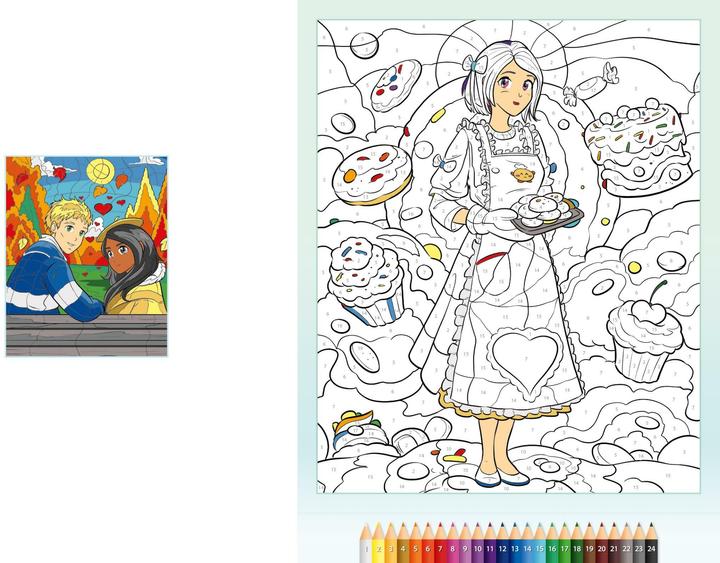 Immagine prodotto Dipingere con i numeri Manga