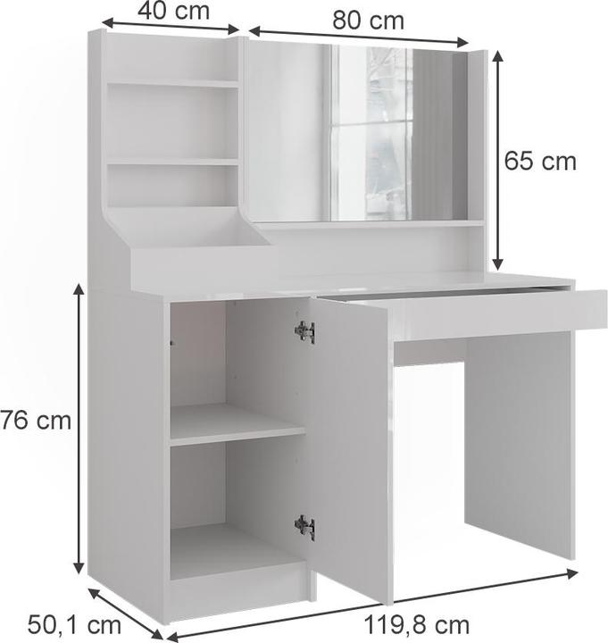 Actual product image Vicco Sherry (119.80 x 50.10 x 76 cm)