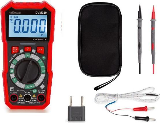Actual product image Velleman Universal, robust true RMS digital multimeter - CAT III - 600 V - 8 functions (CAT III 600V)