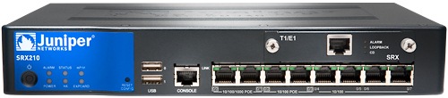 Actual product image Juniper SRX210HE2 switch (8 Ports)