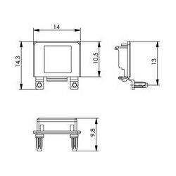 Thumbnail - Telegärtner TG StaubschutzklappeB00001A0016W schwarz neutral AMJ/STX-Modul K, Telefon Zubehör