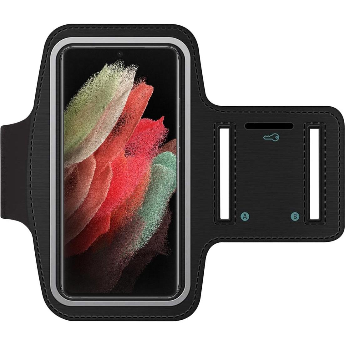 SmartFitness Samsung Galaxy S21 Ultra Handy Sport Armband, Smartphone Sportarmband, Schwarz