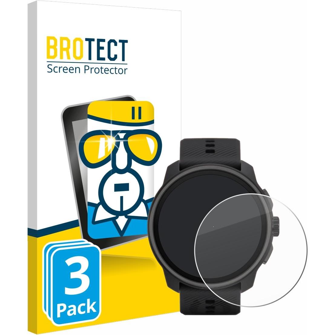 BROTECT Schutzglas Hartglas Displayschutz, Smartwatch Schutzfolie, Transparent