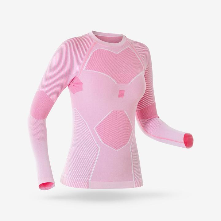 Wedze Sous-vêtement thermique et respirant femme, BL TOP 900 tech rose (M)