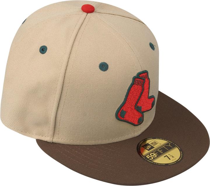 Actual product image New Era 59Fifty Fitted Cap - Boston Red Sox camel - 7 3/8 (7 3/8)