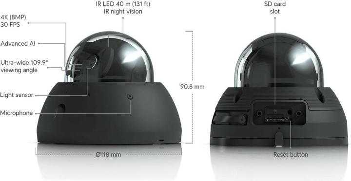 Immagine prodotto Ubiquiti AI Dome (3840 x 2160 pixel)