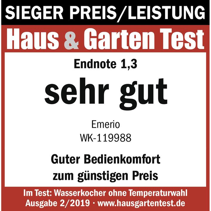 Actual product image Emerio WK-119988.6 (1.70 l)