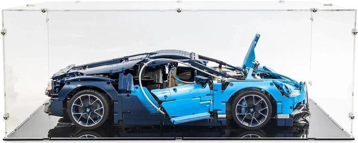 Immagine prodotto iDisplayit Display acrilico XL per LEGO® 42083 Bugatti Chiron (con base nera)