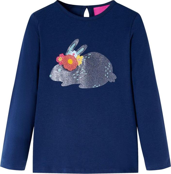 Immagine prodotto vidaXL Camicia da bambino a maniche lunghe blu navy 140,Materiale: 95 % cotone (140)