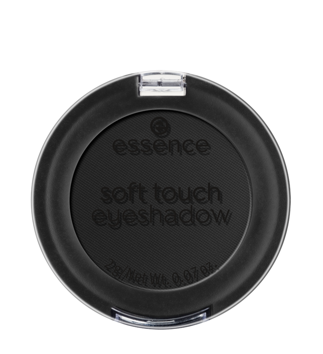 Actual product image essence soft touch eyeshadow (06 Pitch Black)